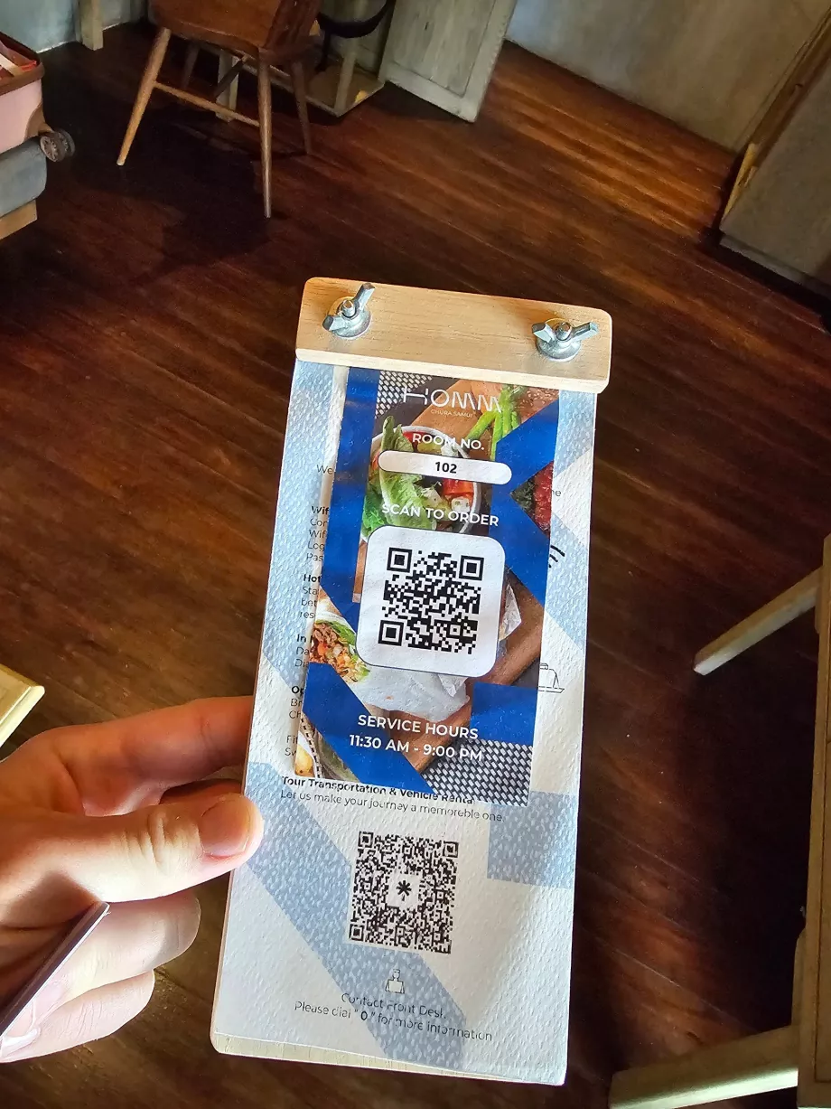 QR код за обслужване по стаите