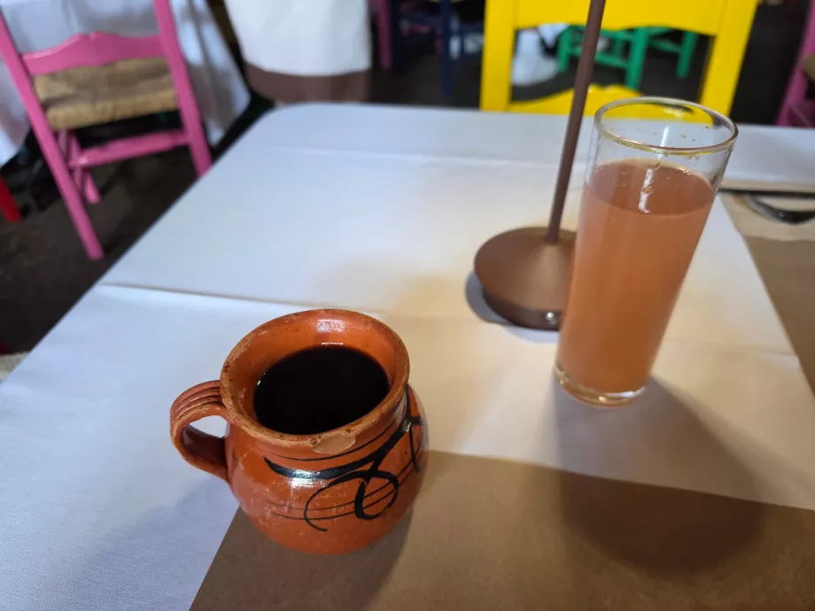 Кафене до Ола и сок на деня