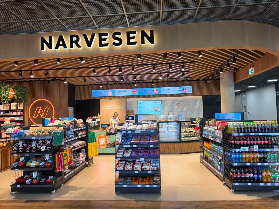 Минимаркет „Narvessen“ в залата за пристигащи