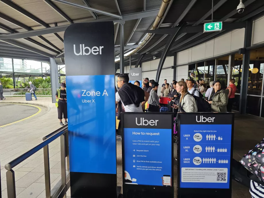 Uber, павилион, терминал 1