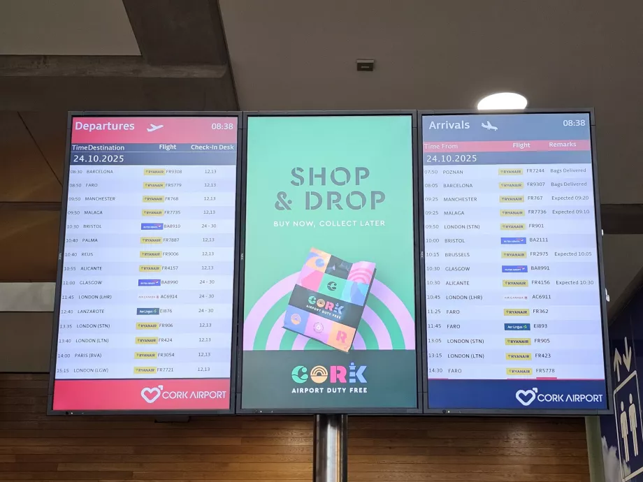 Пристигания и заминавания - табла