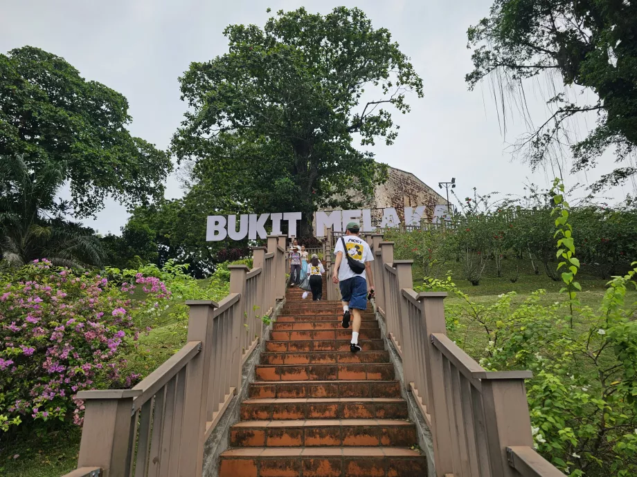 Bukit Melaka, главното стълбище