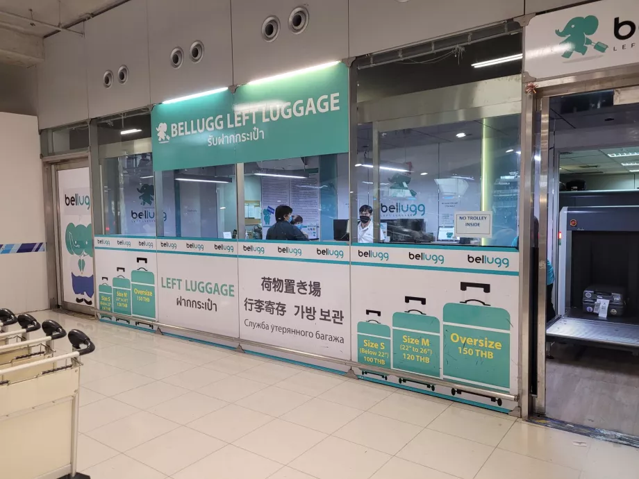 Съхранение на багаж, летище BKK Airport