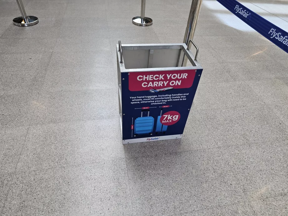 Шаблон за ръчен багаж