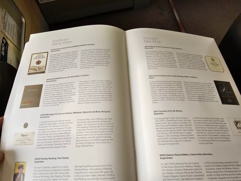 Списък с вина