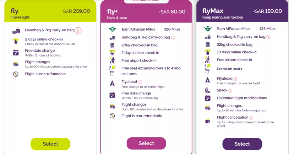 Тарифни класове flyadeal