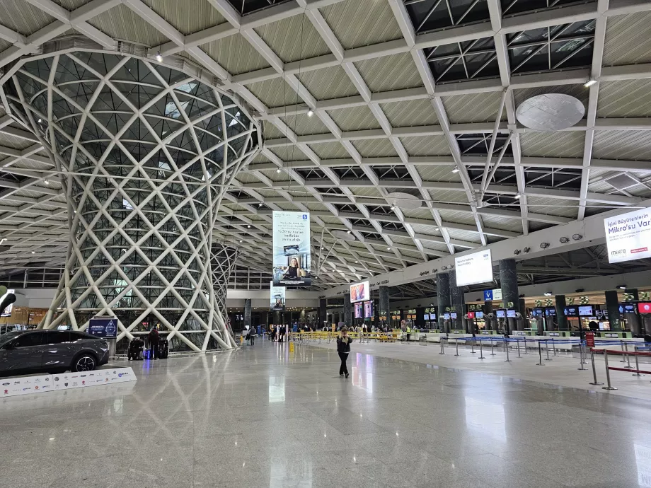 Гишета за регистрация, вътрешен терминал