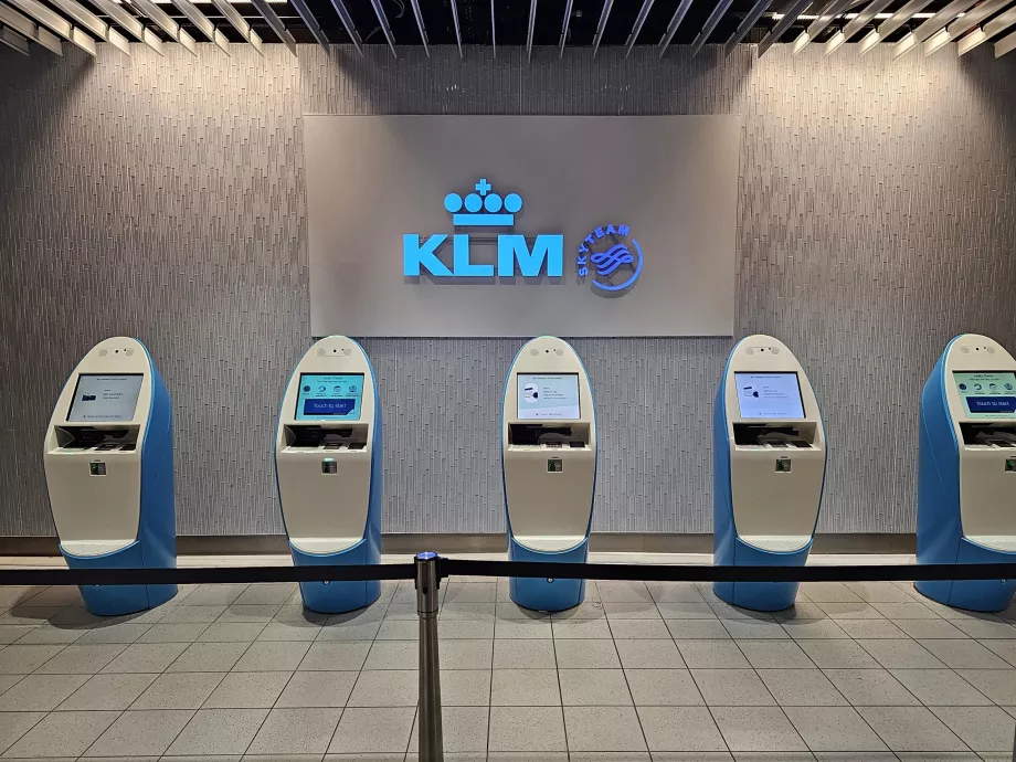Киоски за трансфер на KLM