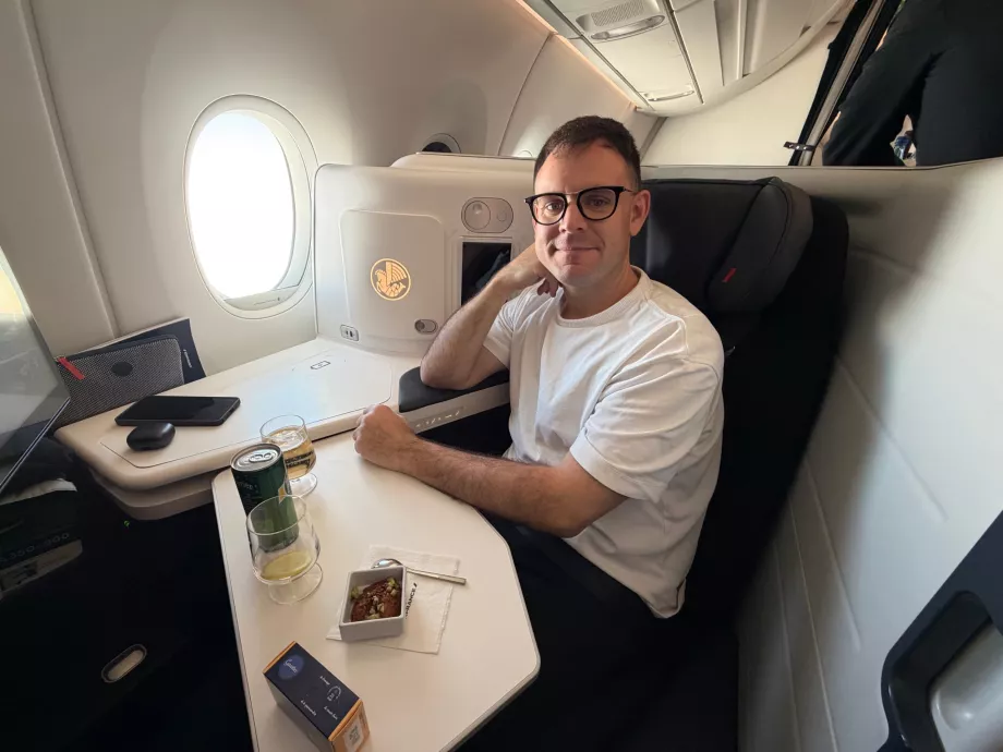 Аз в бизнес класа на Air France