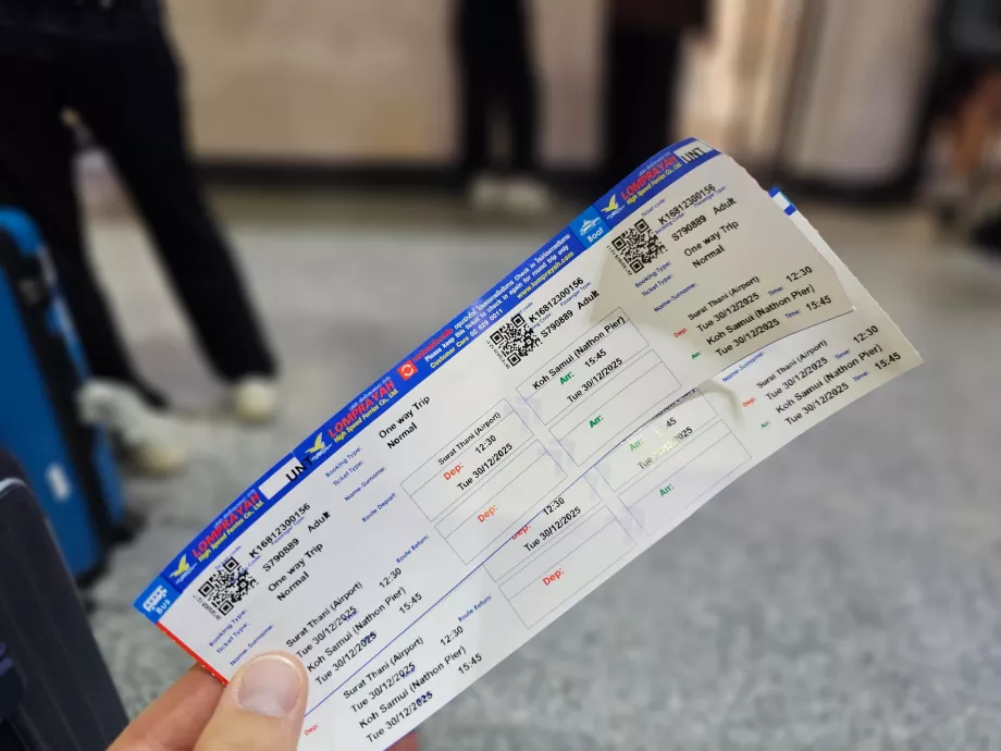 Билет за лодка до остров Самуи