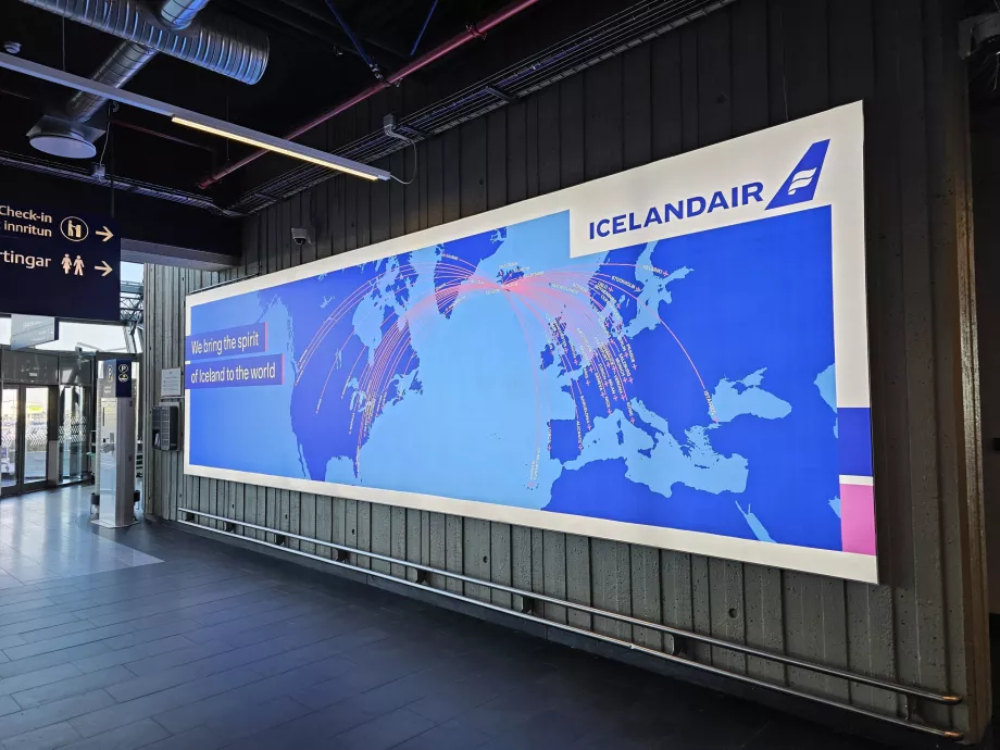 Карта на дестинацията на Icelandair