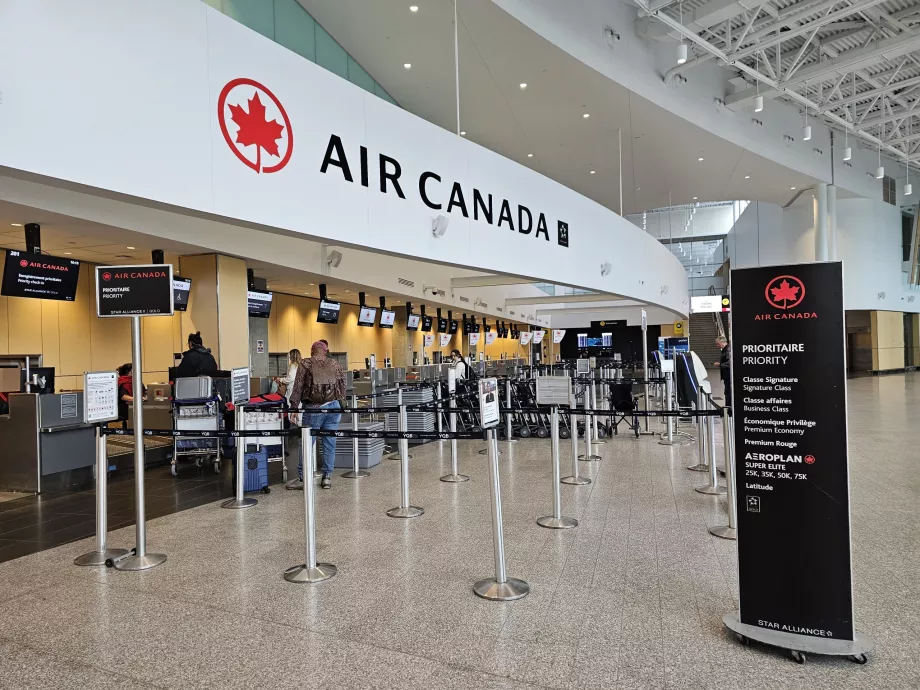 Регистрация в Air Canada