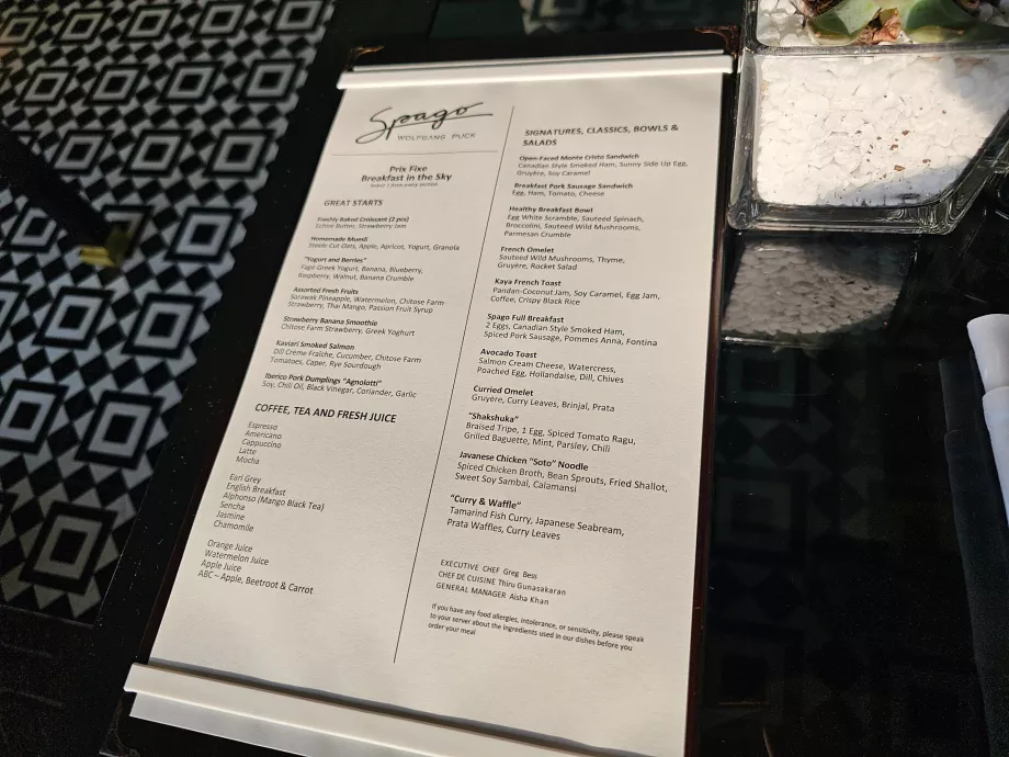 Закуска в Spago Bar