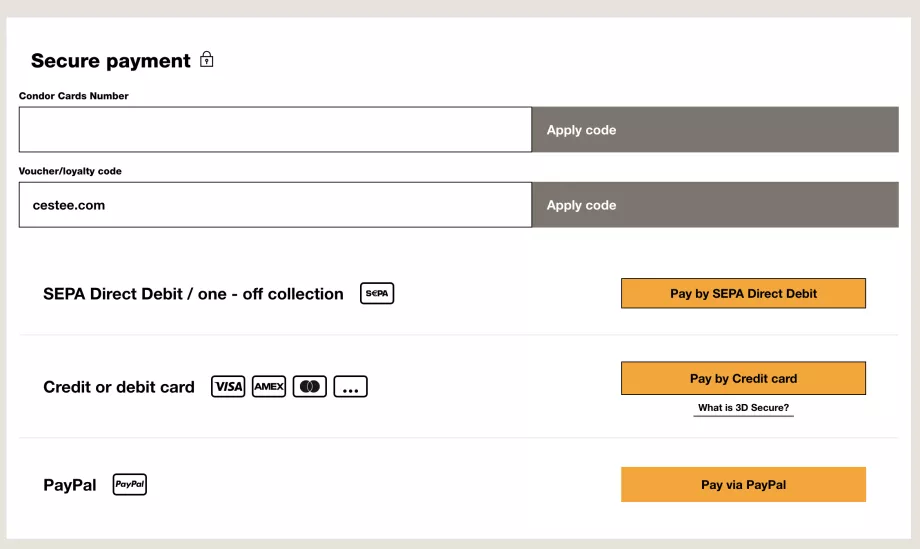 Промо код - Condor.com