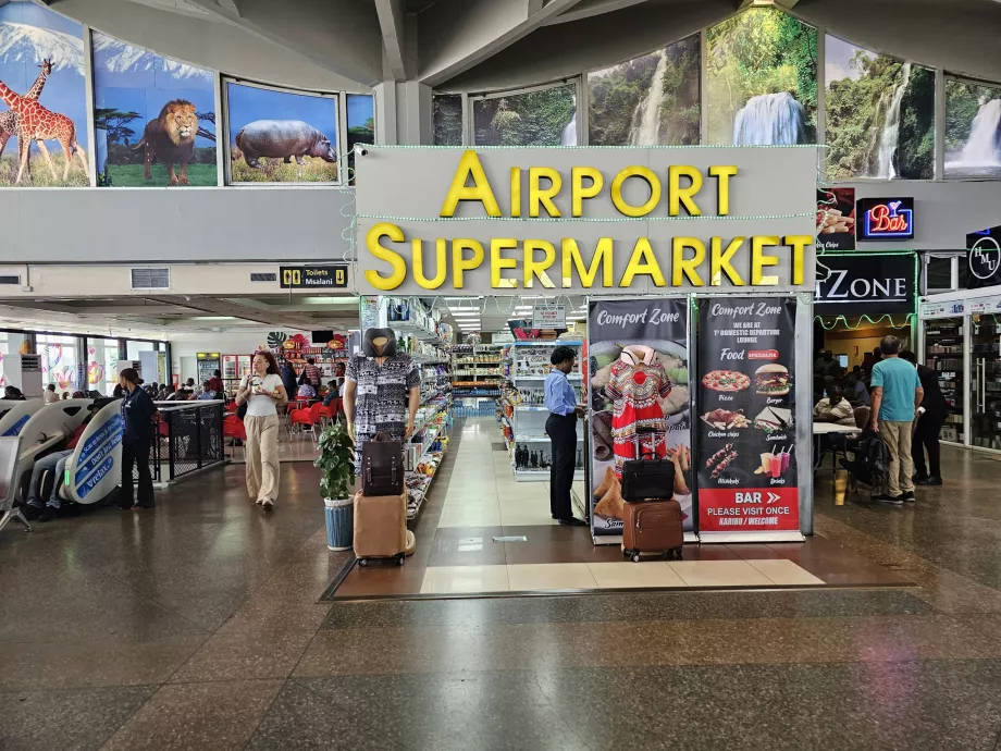 Магазин за хранителни стоки, транзитна зона, терминал 2