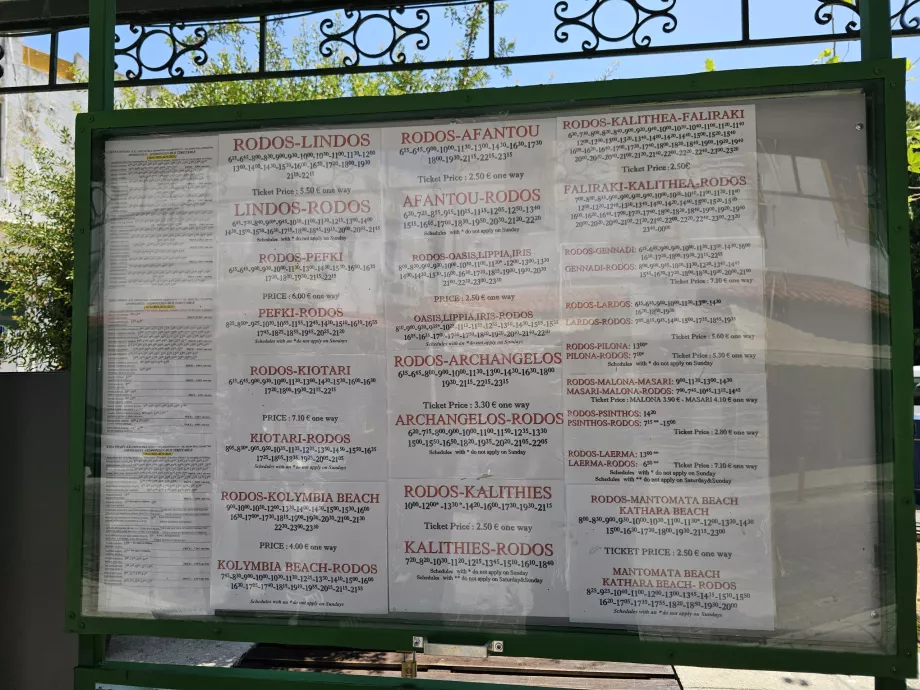 Разписания на KTEL