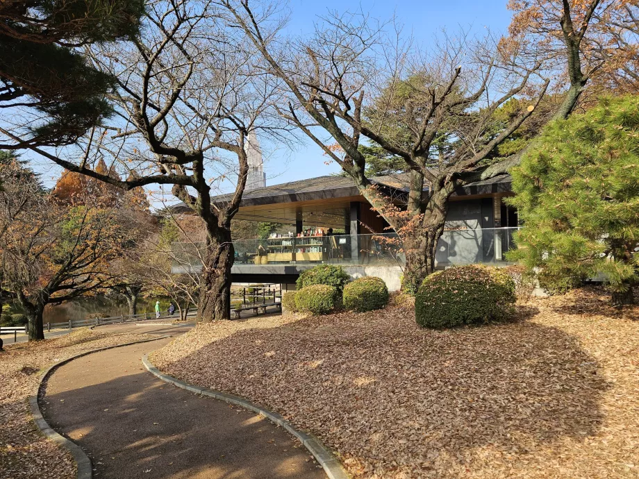 Национална градина Shinjuku Gyoen, кафене Starbucks