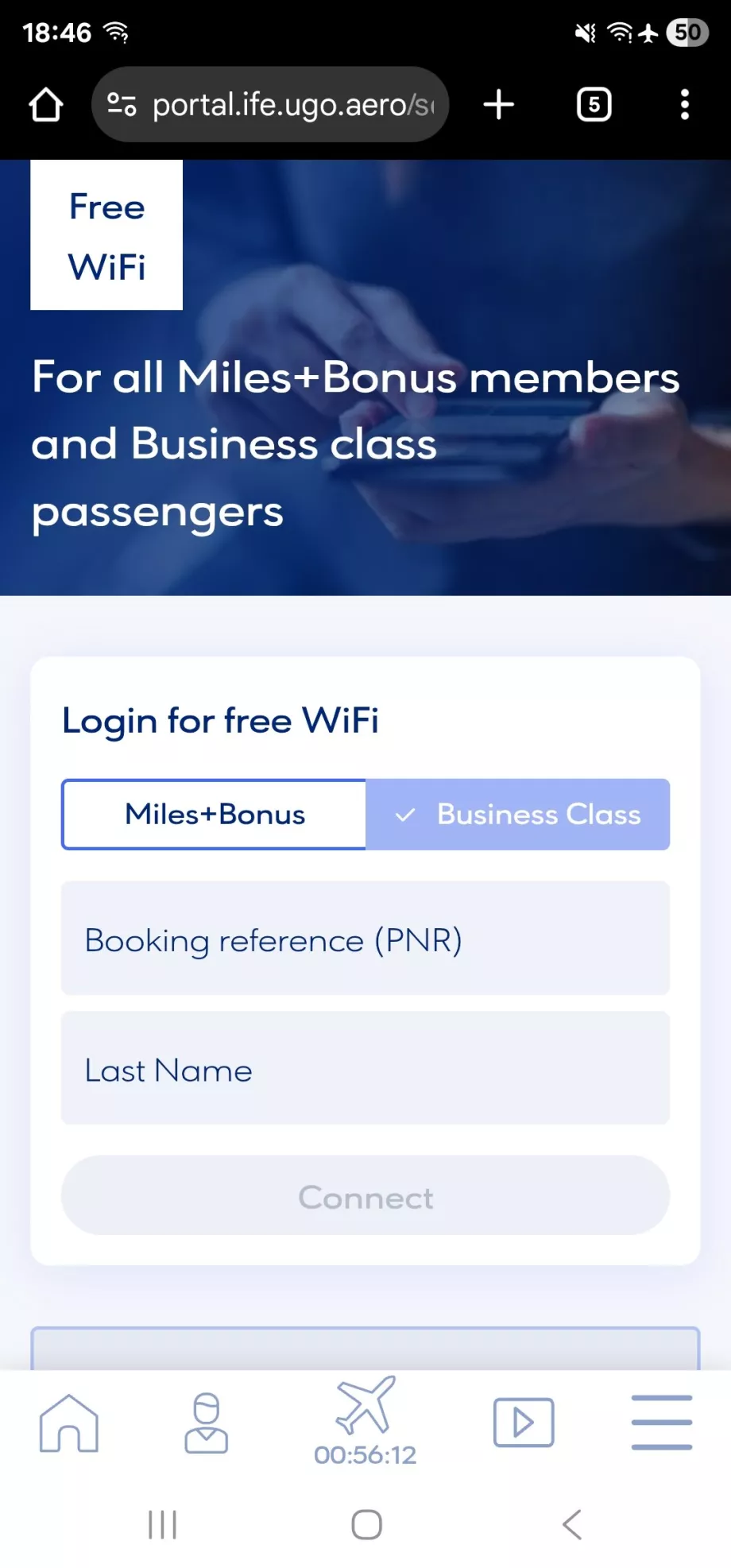 Wi-Fi по време на полет