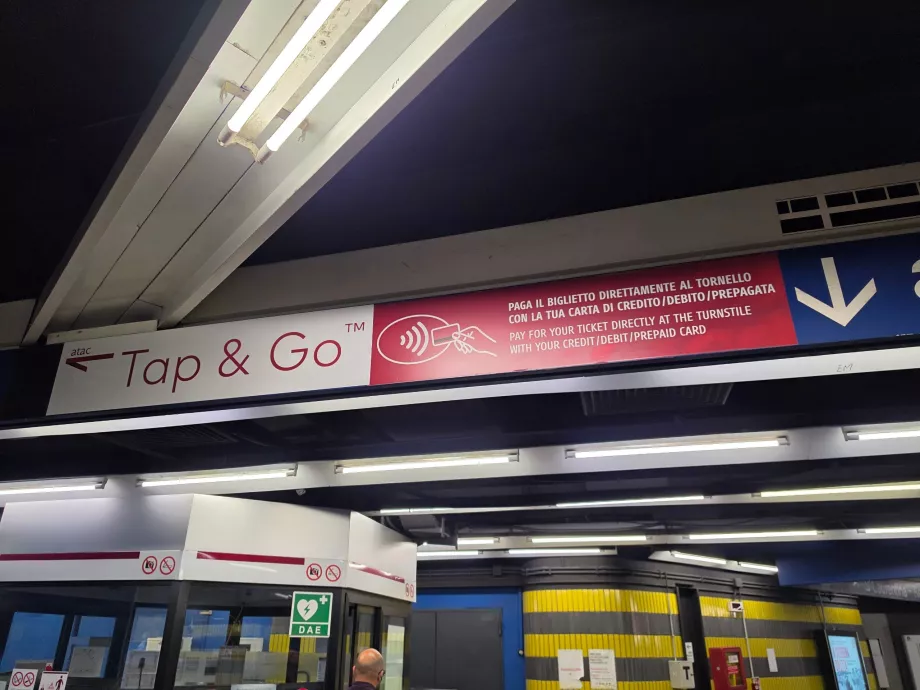 Информация за безконтактно плащане на билети в метрото