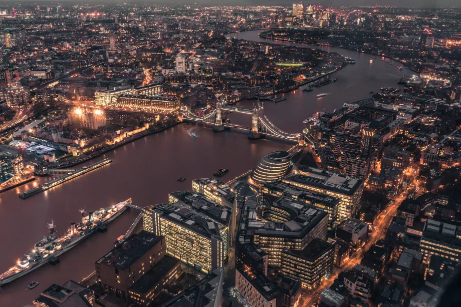 Гледка от The Shard