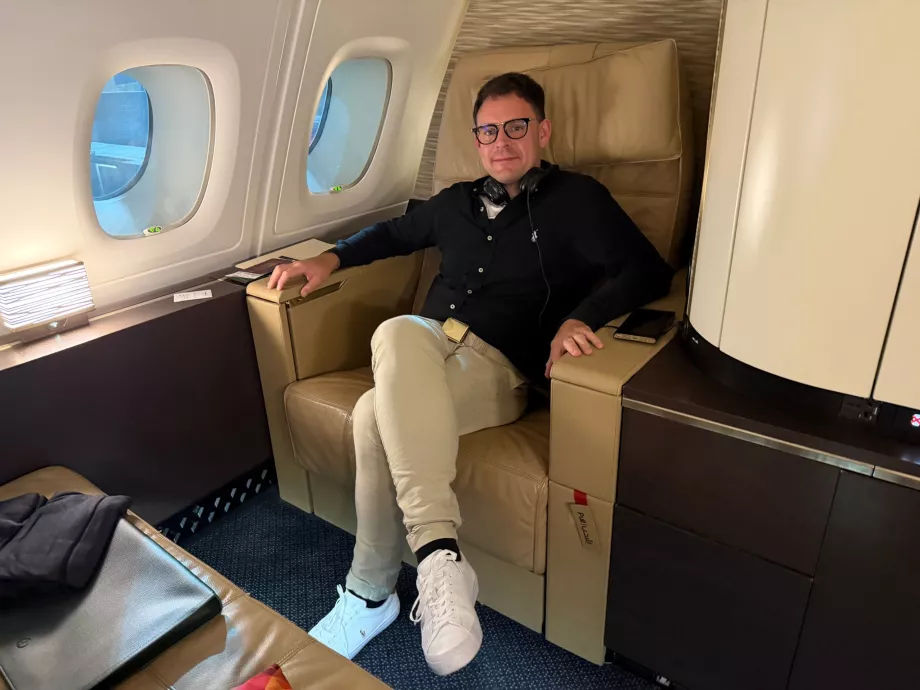 Аз в първа класа на Etihad Airways