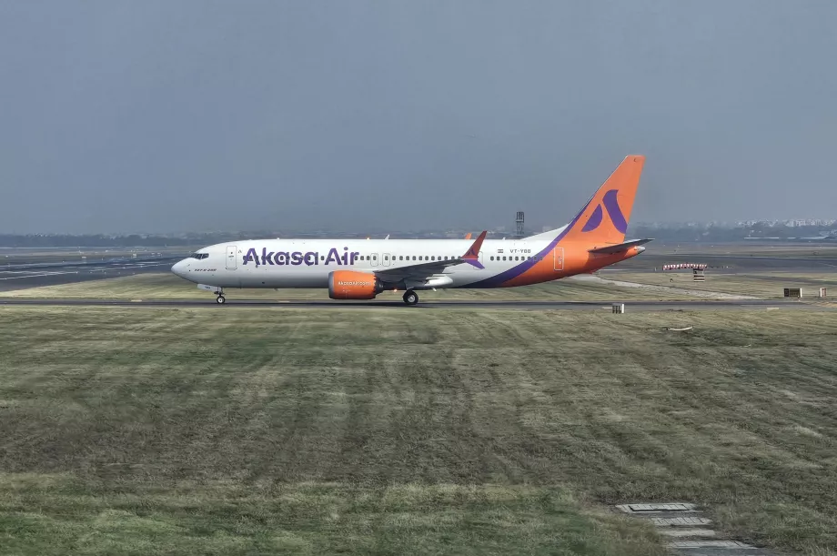 Akasa Air, Боинг 737, летище Делхи