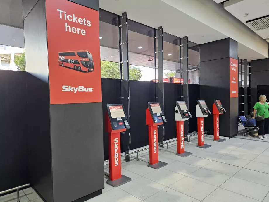 Машини за продажба на билети в Skybus