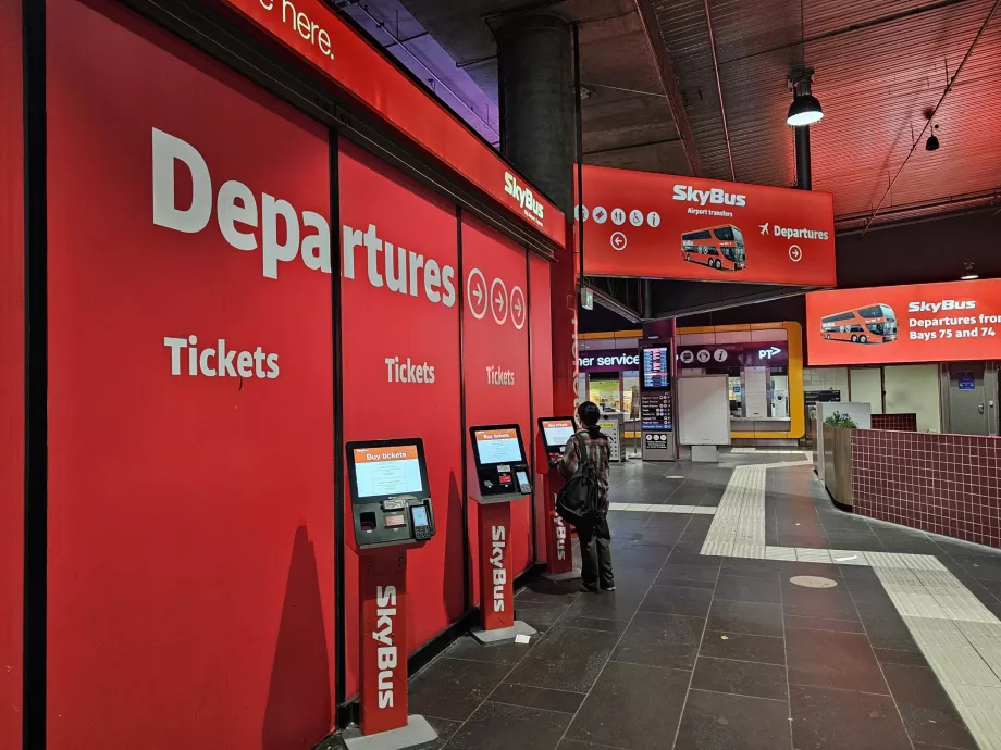 Спирки на Skybus в центъра на Мелбърн