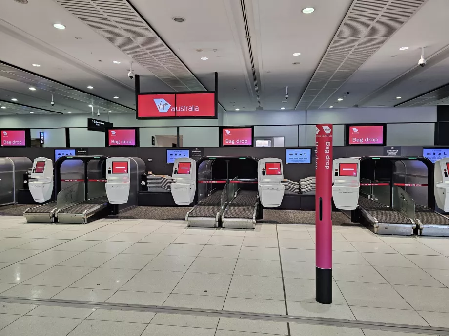 Регистрация на летище, Virgin Australia