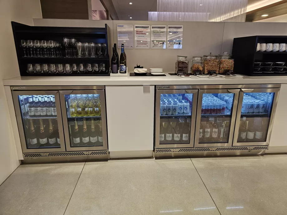 ANZ Lounge, алкохолни напитки