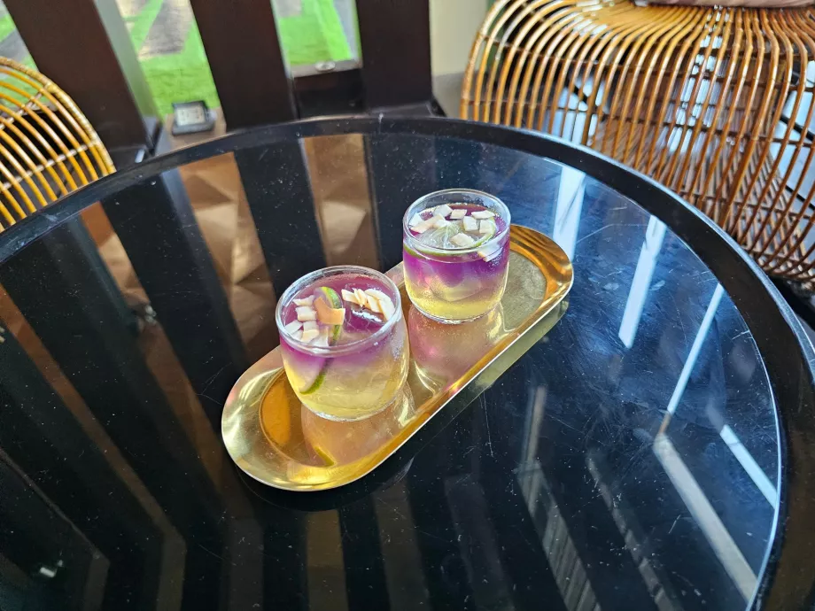 Напитка за добре дошли при настаняване